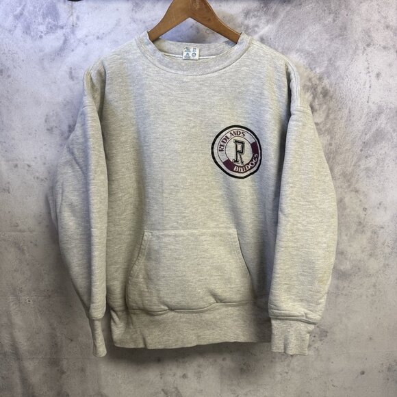 VTG 80s Champion Reverse Weave Double Face Sweatshirt L 23.5x25 Redlands - Picture 1 of 16